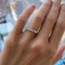 Classic Seven Round Diamond Ring White Gold, Image 5