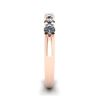 Classic Seven Round Diamond Ring Rose Gold, Image 3