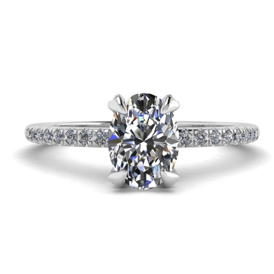 Oval Diamond Ring, Enlarge image 1