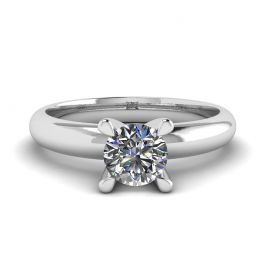 Solitaire Diamond Ring V-shape Solitaire Diamond Ring V-shape