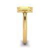 2 carat Emerald Cut Yellow Sapphire Ring Yellow Gold, Image 3