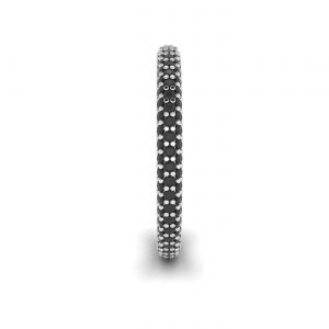 Black Diamonds Triple Pave Eternity Ring - Photo 1