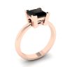 Black Diamond Ring Rose Gold, Image 4