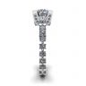 Round Diamond Ring with Side and Hidden Pave, Image 5