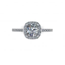 Cushion Style Round Diamond Ring Cushion Style Round Diamond Ring