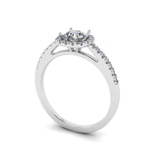 Cushion Style Round Diamond Ring - Photo 3