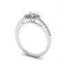 Cushion Style Round Diamond Ring, Image 4
