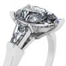 Pear Diamond with Side Baguettes Ring, Image 2