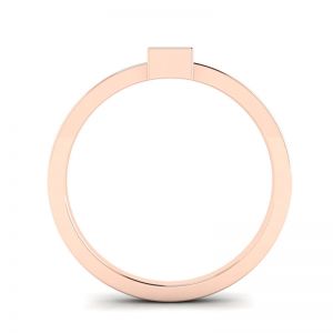 Princess Diamond Small Ring La Promesse Rose Gold - Photo 1