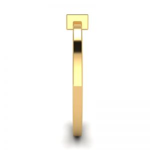 Princess Diamond Small Ring La Promesse Yellow Gold - Photo 2