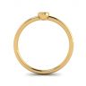 Oval Diamond Small Ring La Promesse Yellow Gold, Image 2
