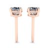 Perfect Round Diamond Studs Rose Gold, Image 2