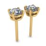 Perfect Round Diamond Studs Yellow Gold , Image 3