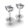 Princess-Cut Diamond Stud Earrings , Image 3
