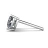 Heart Shape Diamond Stud Earrings White Gold, Image 2