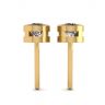 Round Diamond Studs Yellow Gold, Image 2