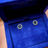 Sapphire Stud Earrings with Detachable Diamond Halo, Image 6