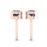 Sapphire Stud Earrings in Rose Gold, Image 2