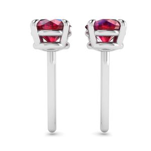 Sapphire Stud Earrings with Detachable Diamond Halo Jacket - Photo 1