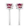 Sapphire Stud Earrings with Detachable Diamond Halo Jacket, Image 2
