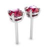 Sapphire Stud Earrings with Detachable Diamond Halo Jacket, Image 3