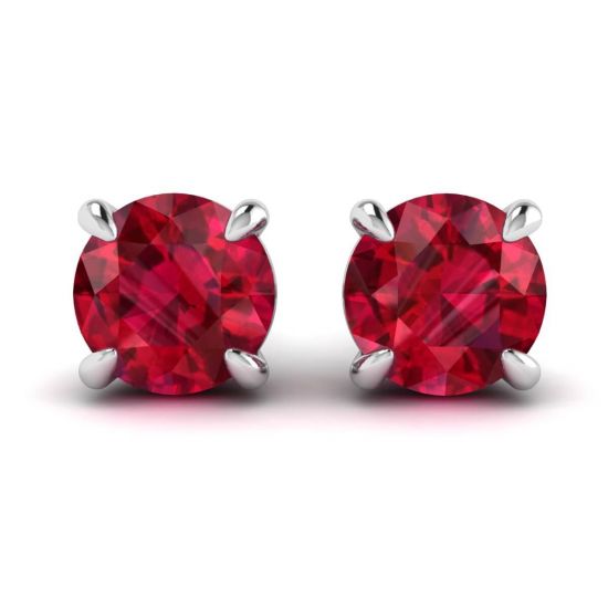 Sapphire Stud Earrings with Detachable Diamond Halo Jacket, Enlarge image 1