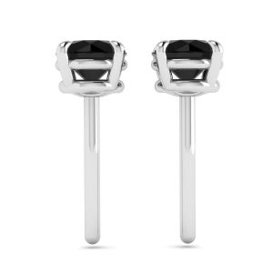 5 mm black diamond stud earrings  - Photo 1