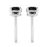 5 mm black diamond stud earrings , Image 2