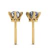 Classic Diamond Stud Earrings in 18K  Yellow Gold, Image 2