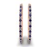 Hoop Sapphire and Diamond Earrings Rose Gold, Image 3