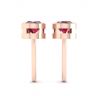Ruby Stud Earrings in  Rose Gold, Image 2