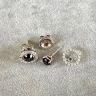 5 mm Black Diamond Studs with Detachable Halo Jackets Rose Gold, Image 4