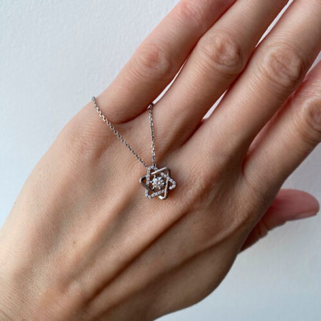 Diamond David Star Pendant  - Photo 4