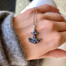 Anchor Sapphire Pendant in 18K Yellow Gold, Image 5