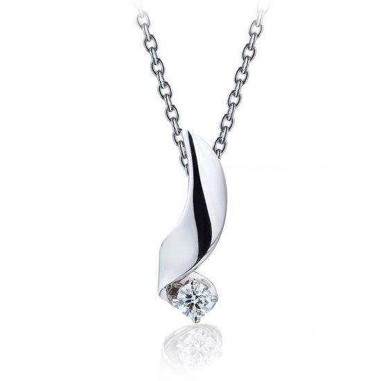 Pendant with 3 mm Diamond - Ruban Collection, Enlarge image 1