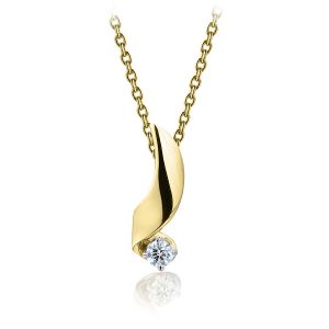 Pendant with 3 mm Diamond - Ruban Collection - Photo 1