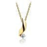 Pendant with 3 mm Diamond - Ruban Collection, Image 2