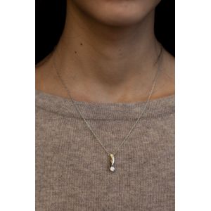 Pendant with 4.5 mm Diamond - Ruban Collection - Photo 3